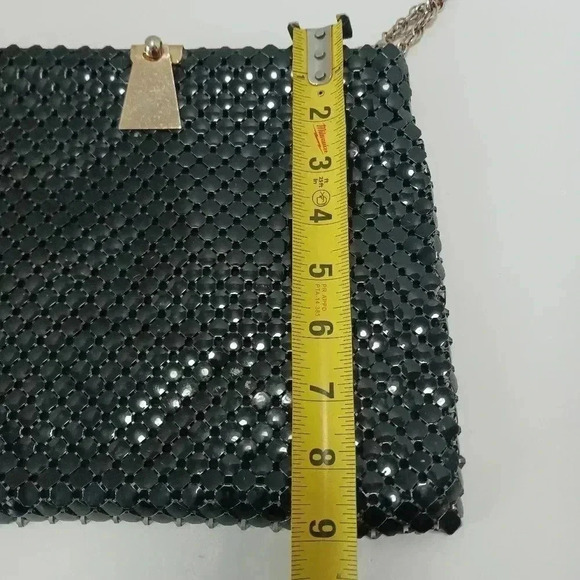 Whiting And Davis Mesh Metal Bag Black - Picture 5 of 9